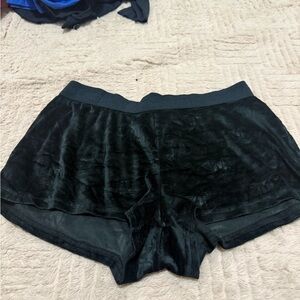 Juicy Couture Black Velour Pajama Shorts